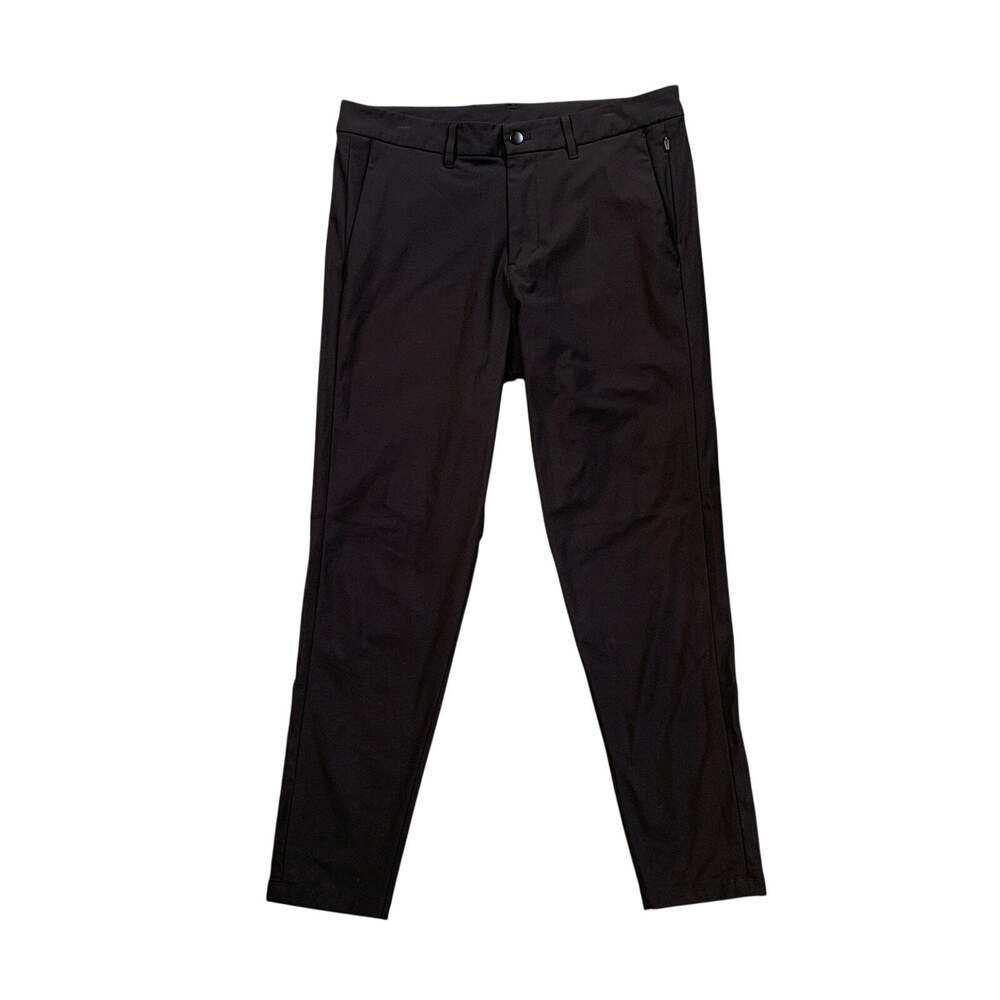 Lululemon Pants Mens 34 Black Commission Slim Fit Moisture Wicking Travel Golf
